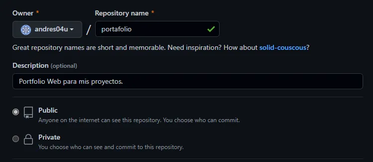 Create repository